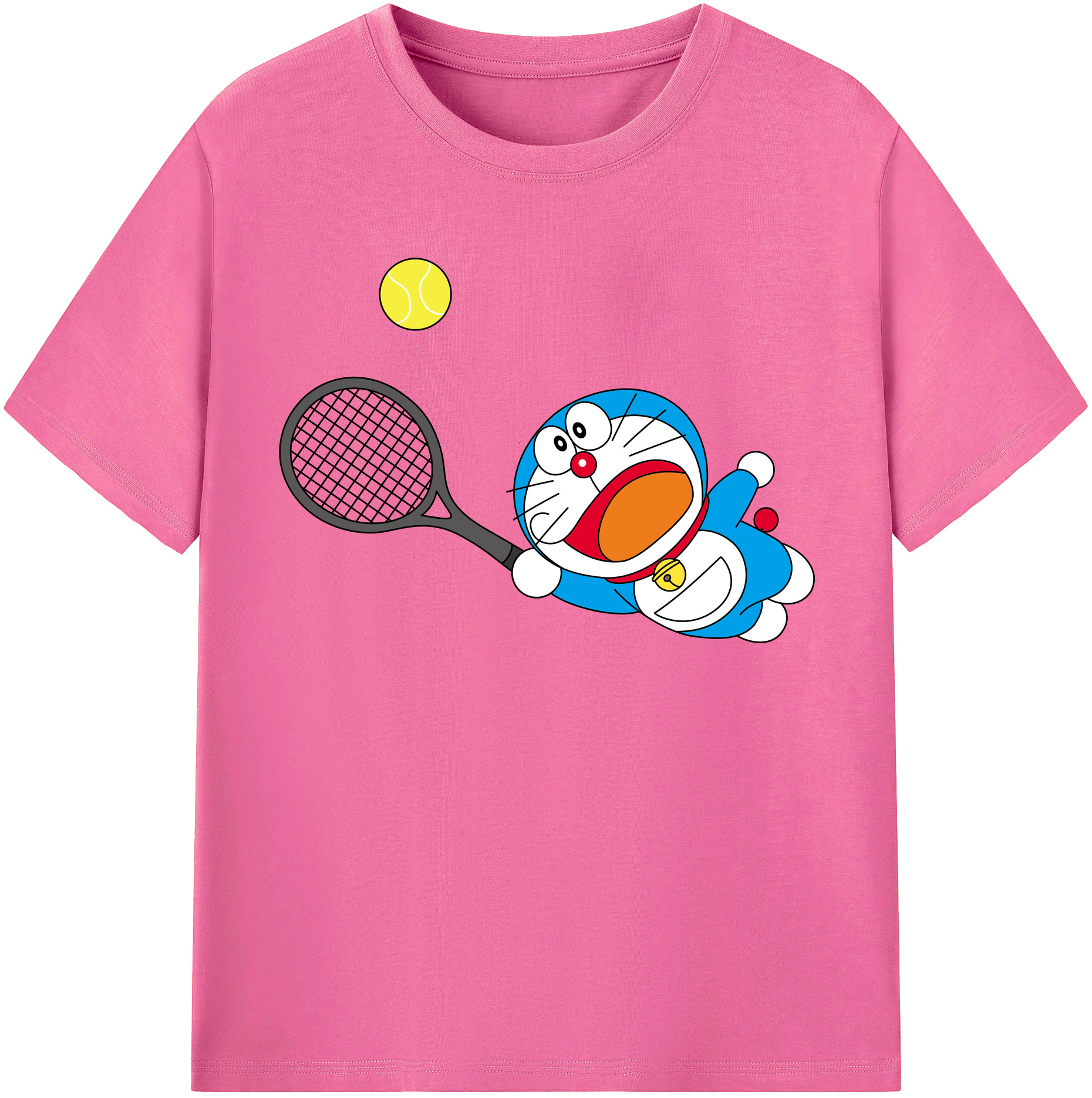 （画像用） ドラえもん Doraemon レディースカジュアルプリントTシャツ（綿100％）